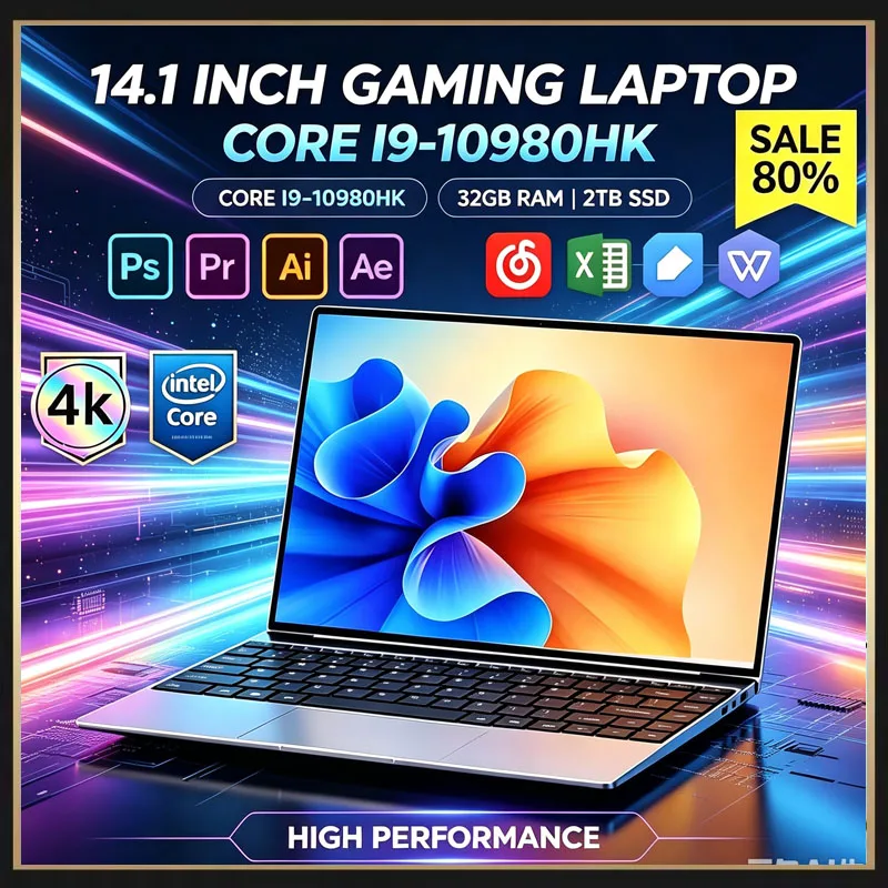 Ddr4 16Gb - 超薄型14.1インチノートパソコン、Intel Core i9-10980HKプロセッサー搭載、Windows 11、16GB RAM、2TB SSD、フルHDディスプレイ、Wi-Fi