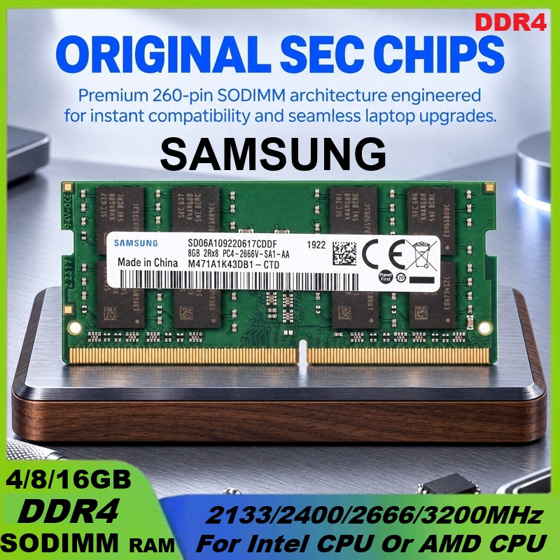 Ddr4 2400Mhz - SAMSUNG DDR4 RAM 16GB、32GB、4GB、8GB、3200MHz、2133MHz、2400MHz、2666MHz、ノートパソコン用メモリ、SODIMM、PC4-25600、21300、19200、17000、IntelおよびAMD対応。