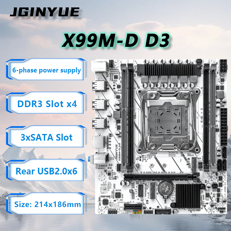 Ecc Ram Server - JGINYUE X99 マザーボード LGA2011-3 M-ATX サポート