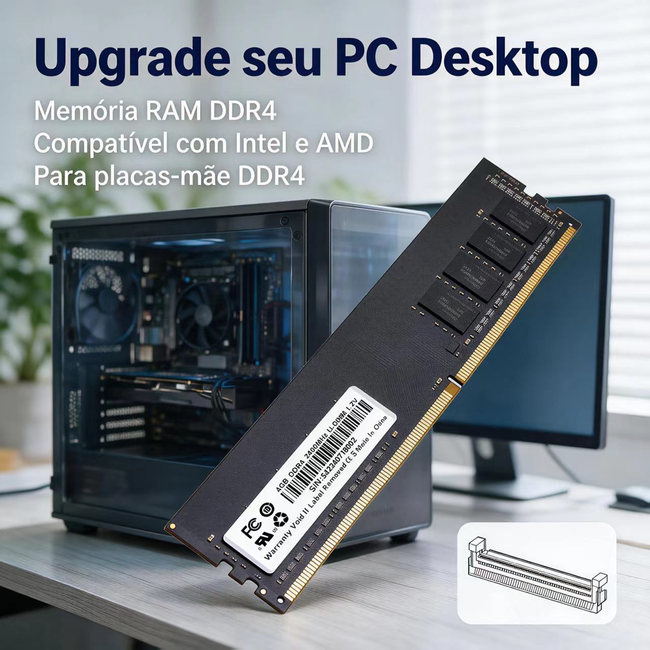 DDR4 RAM 4GB 8GB 2400MHz デスクトッ - Ddr4 2400Mhz のレビューと価格