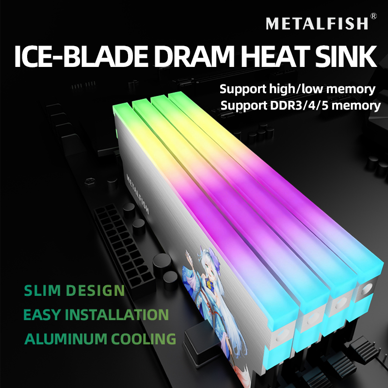 METALFISH DRAM ヒートシンク 5V-3PIN  - Ddr4 Desktop Ram のレビューと価格