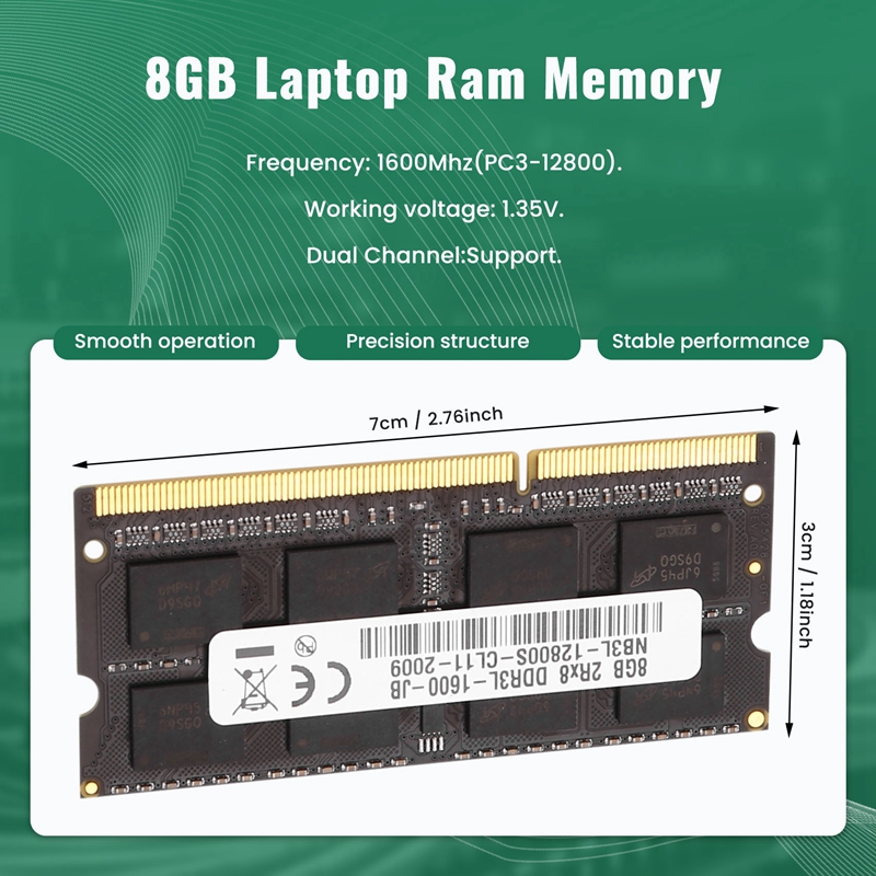 DDR3 8GB ラップトップ Ram メモリ 1600Mh - Ddr3 Ram のレビューと価格